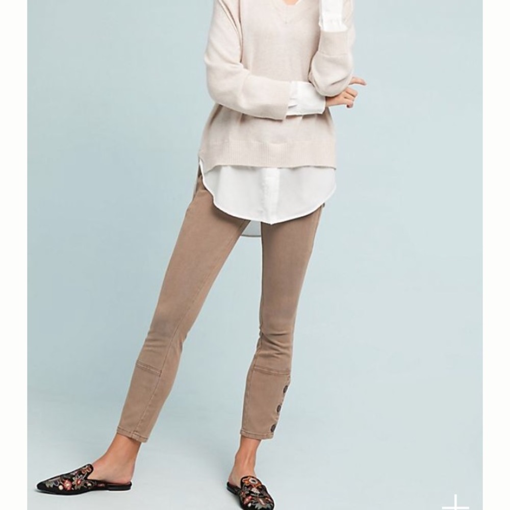 Buttoned utility pants Anthropologie